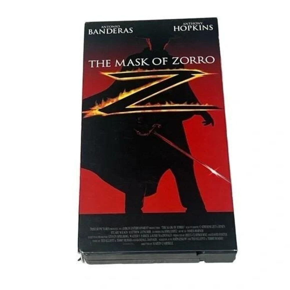 The Mask of Zorro VHS Movie Antonio Banderas Anthony Hopkins Catherine Z Jones